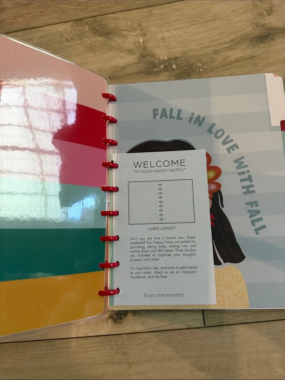 The Happy Planner Spiral Journal - Red Accents with Green Tree